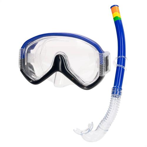 Snorkel beskyttelsesbriller og rør AquaSport Blå (6 enheder)