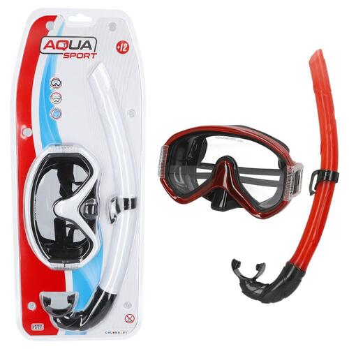 Snorkel beskyttelsesbriller og rør AquaSport (6 enheder)
