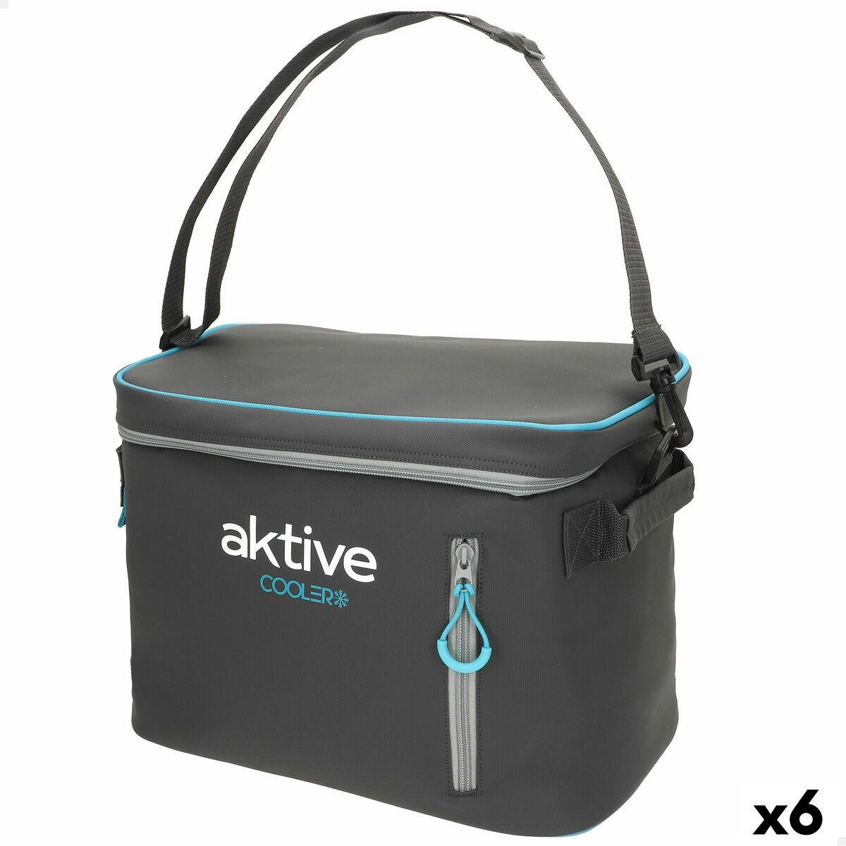 Transportabel Køleboks Aktive 18 L 34 x 26 x 21 cm Sort (6 enheder)