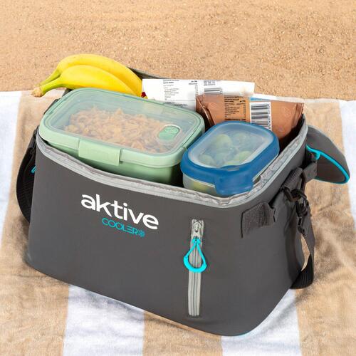 Transportabel Køleboks Aktive 18 L 34 x 26 x 21 cm Sort (6 enheder)