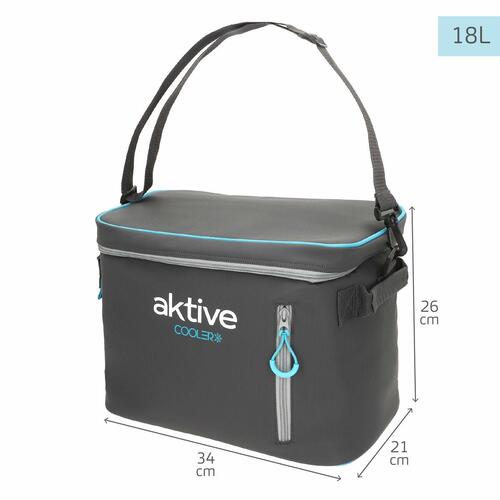 Transportabel Køleboks Aktive 18 L 34 x 26 x 21 cm Sort (6 enheder)