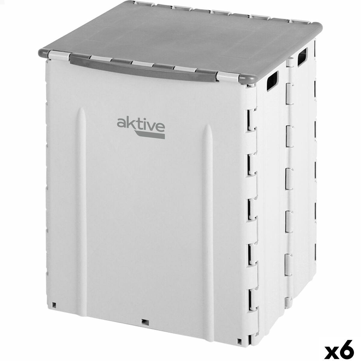 Skraldespand Aktive polypropylen TPR 31 x 38 x 27 cm (6 enheder)
