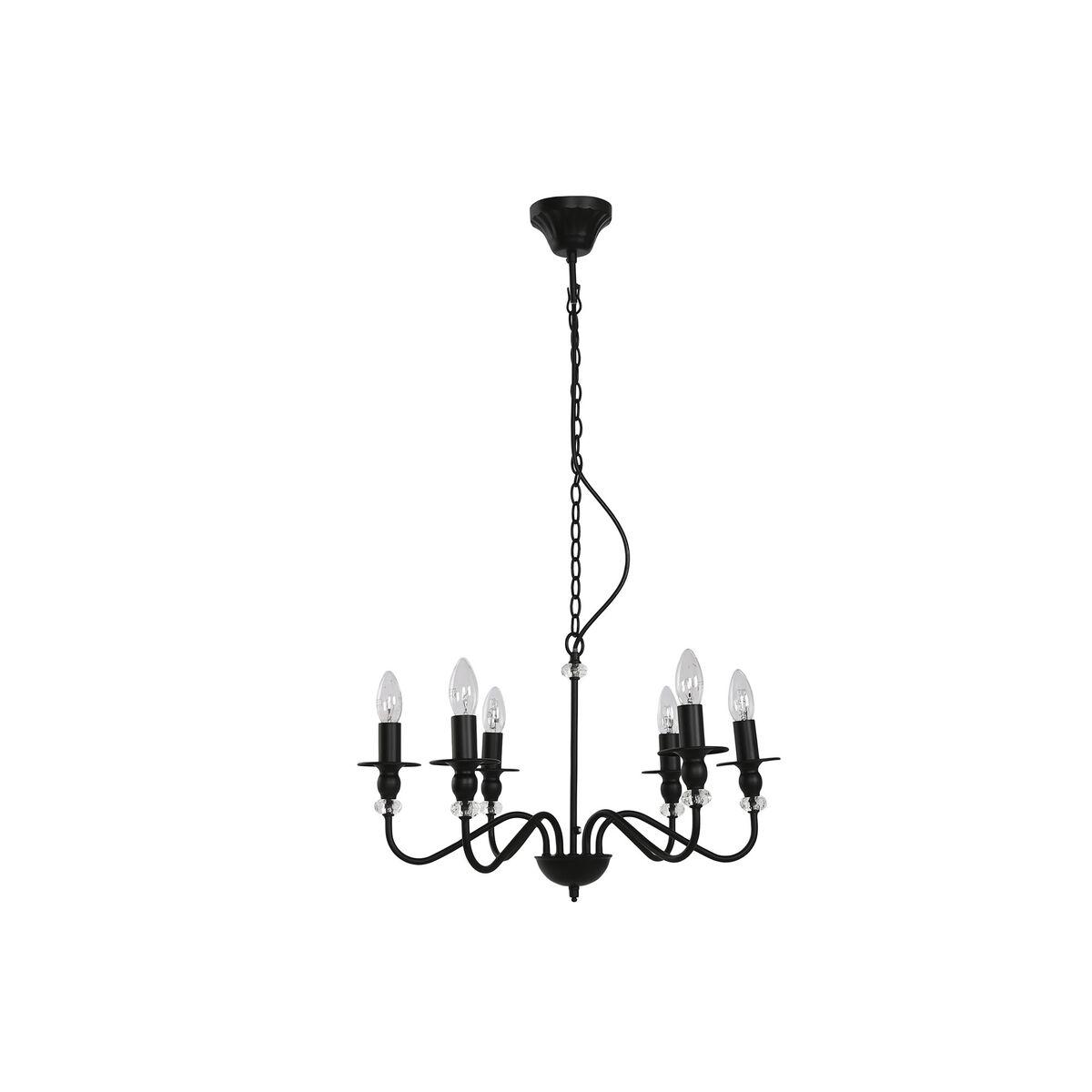 Loftslampe - sort metal, E14, 25 W, 54 × 54 × 46 cm