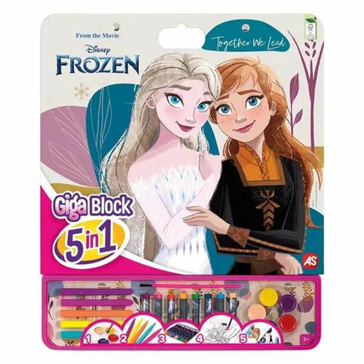 Tegnesæt Disney Frozen - kreativt 5-i-1 sæt