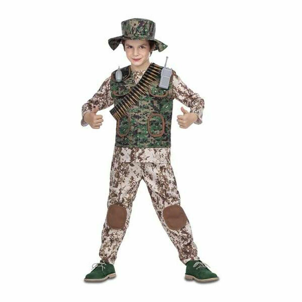 Børnekostume camouflage - , 7-9 år