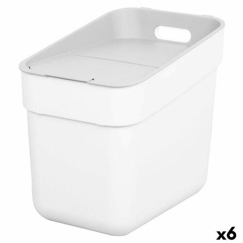 Skraldespand Curver Hvid Plastik 20 L (6 enheder)