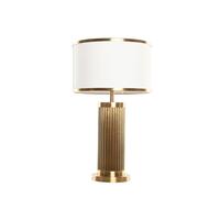 Bordlampe Home ESPRIT Hvid Gylden 50 W 220 V