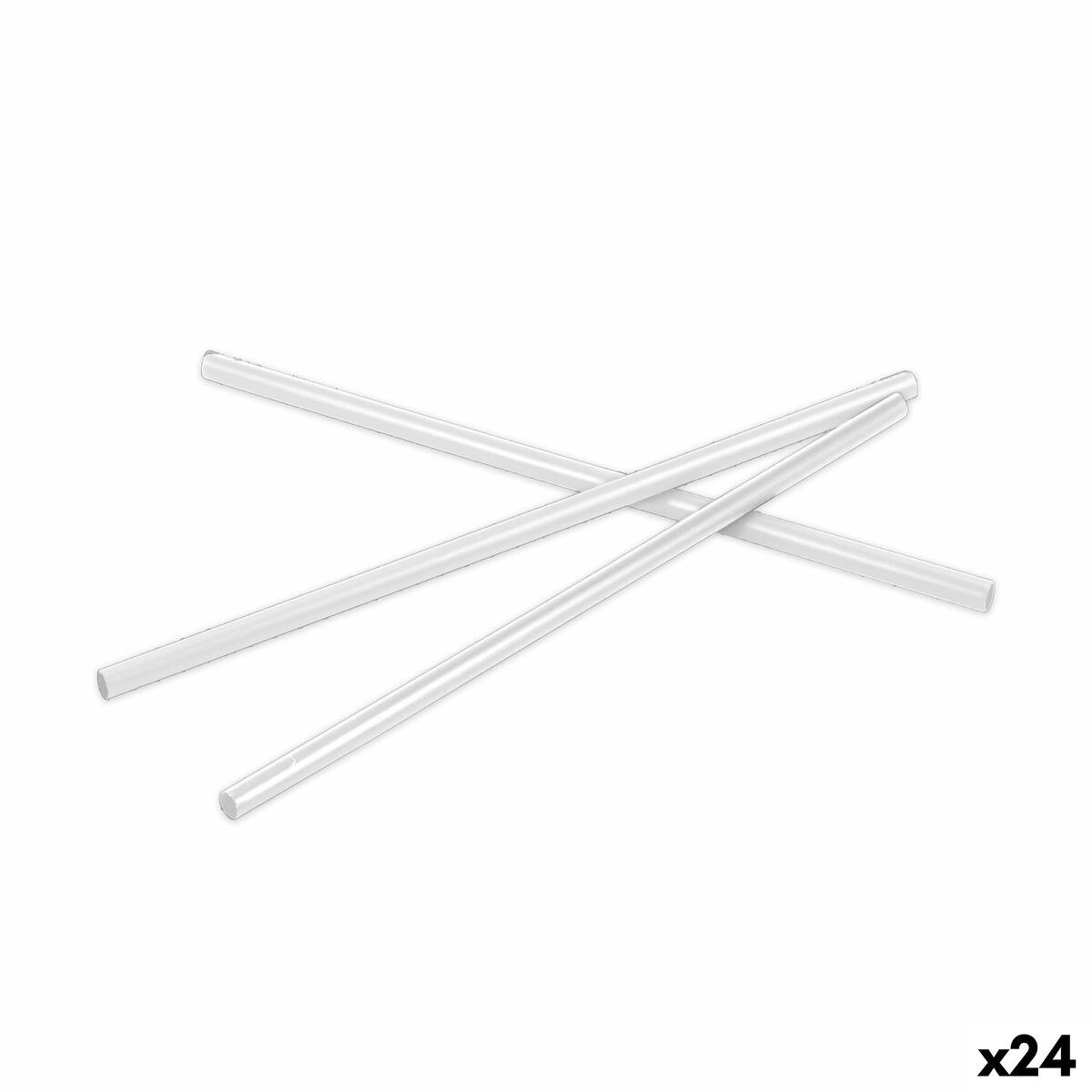 Algon genanvendelige sugerør - plastik, gennemsigtige, 22 cm × 8 mm (20 stk) - 24 enheder