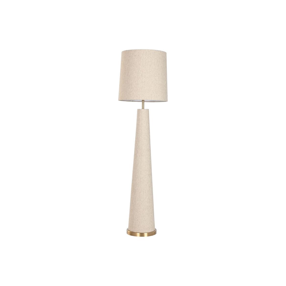 Gulvlampe - beige/gylden, jute, E27 (50 W) 40 × 40 × 149 cm