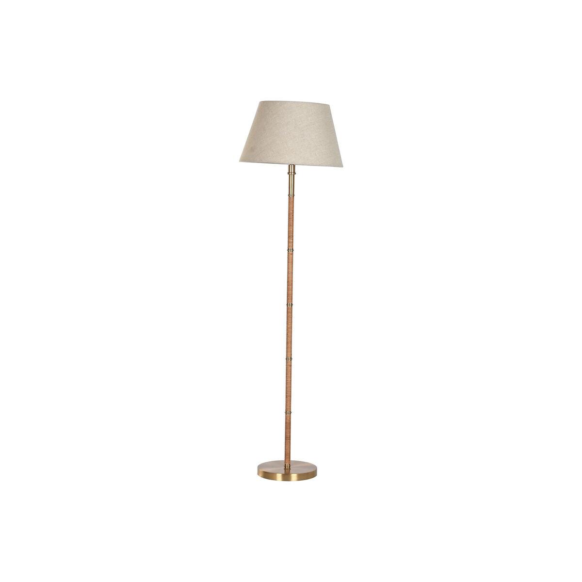 Gulvlampe - Beige/Gylden/Natur, E27, 50 W, 220 V, 42 × 42 × 154 cm