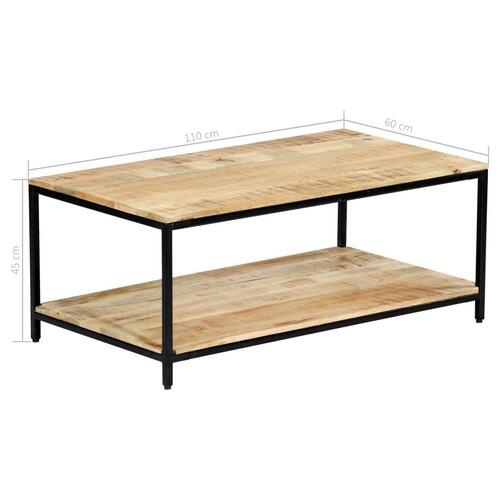 Sofabord 110 x 60 x 45 cm massivt mangotræ