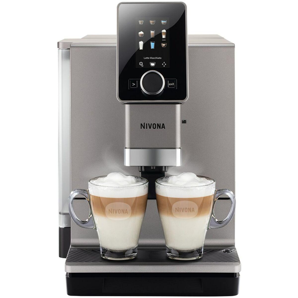 Nivona 930 superautomatisk espressomaskine - Titanium/Krom, 1465 W, 15 bar, 2,2 l