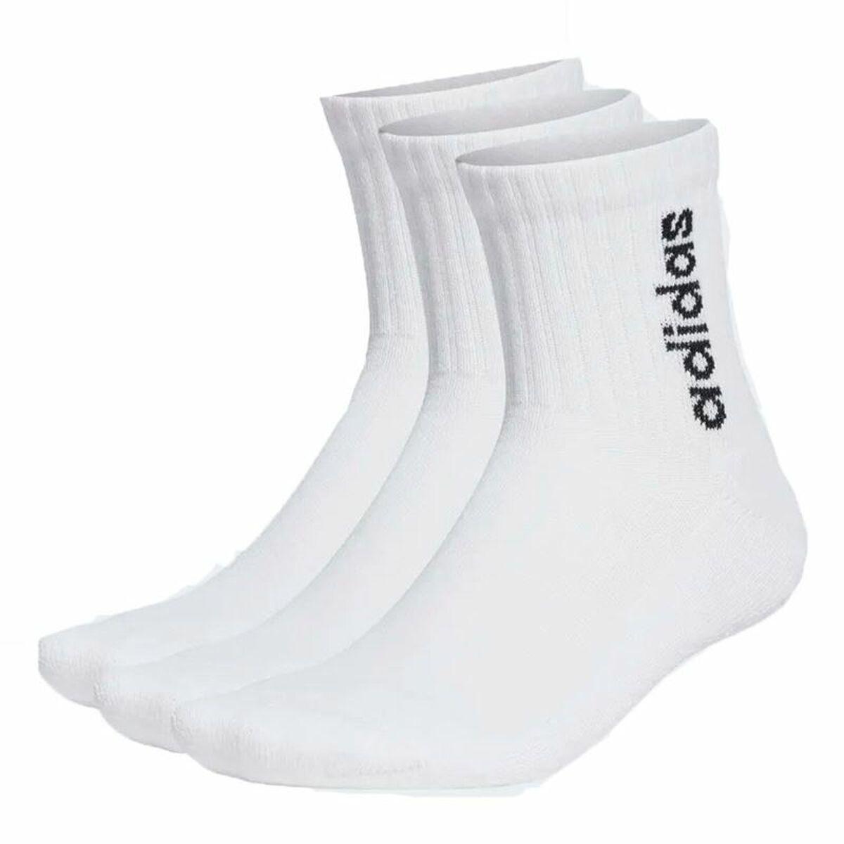 Sportsstrømper Adidas C Lin Vertic 3P Hvid 46-48
