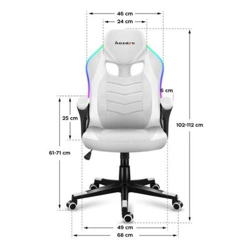 Gaming-stol Huzaro Force 2.5 Hvid