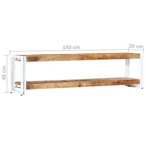 Tv-skab 150 x 30 x 40 cm massivt mangotræ