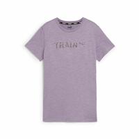 Kortærmet T-shirt til Kvinder Puma Graphic Train Lavendel S