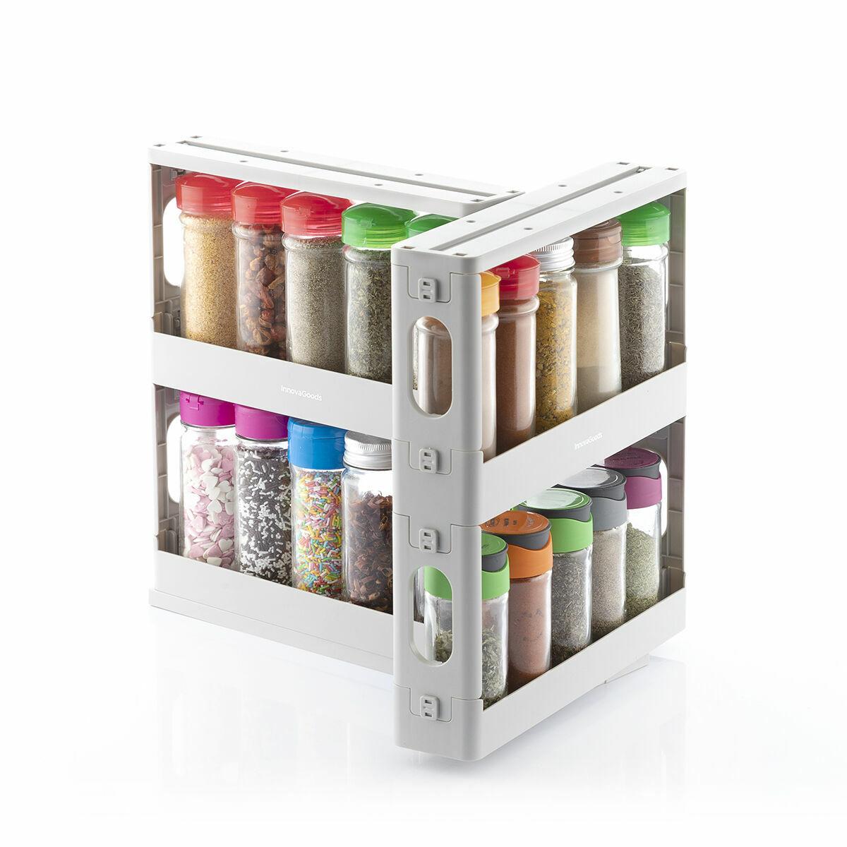Organizer til krydderier med glidefunktion og drejefunktion InnovaGoods (OUTLET D)