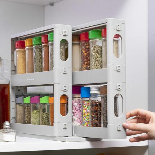 Organizer til krydderier med glidefunktion og drejefunktion InnovaGoods (OUTLET D)