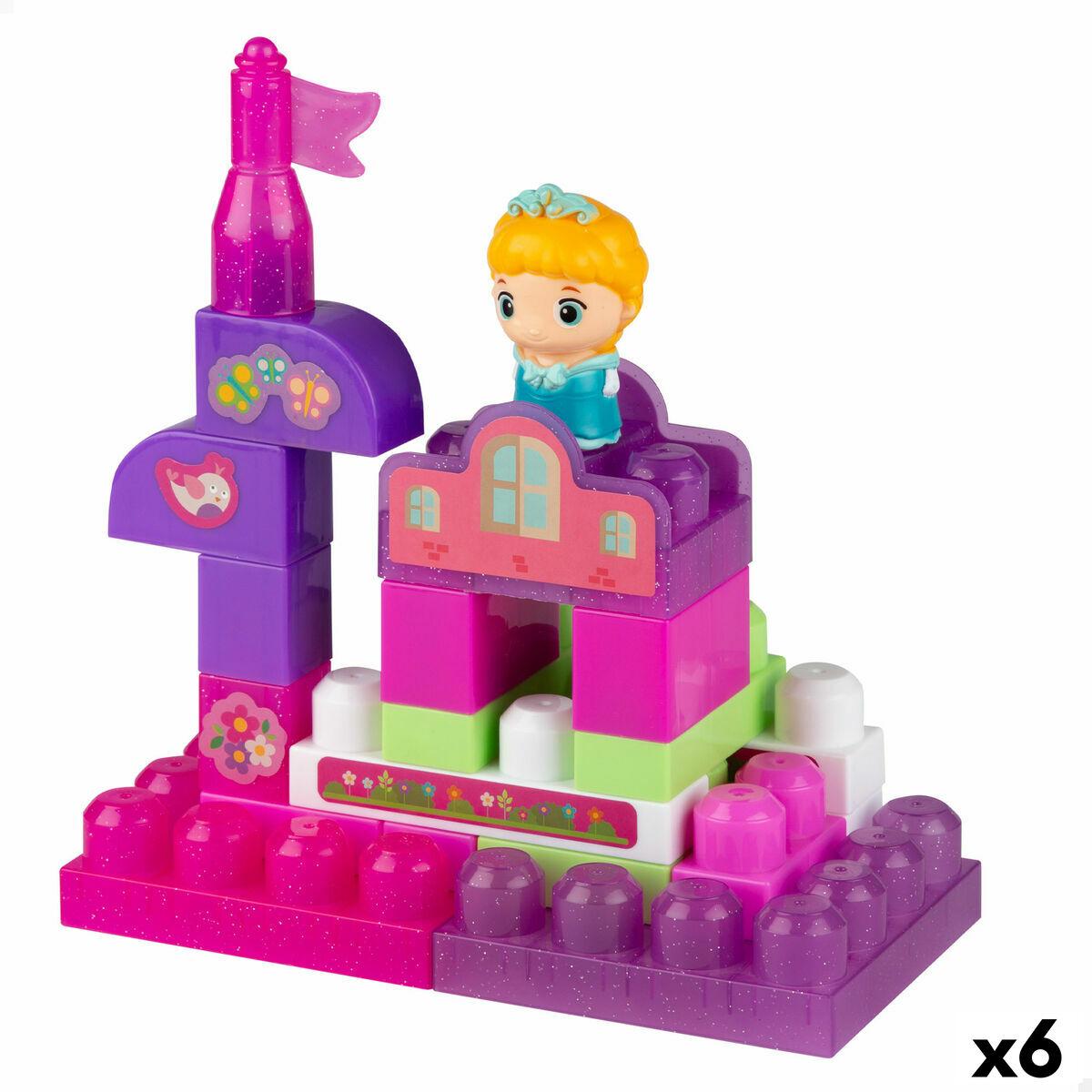 Konstruktionsspil - byggelegetøj i plastik, multifarvet (6 stk)