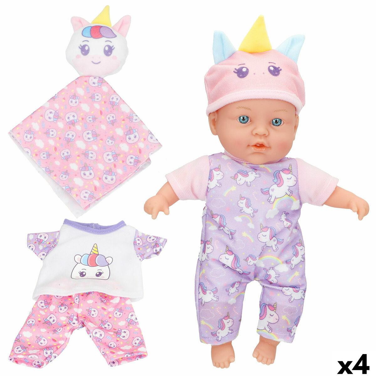 Baby Dukke Colorbaby 21 x 32 x 9,5 cm 4 enheder