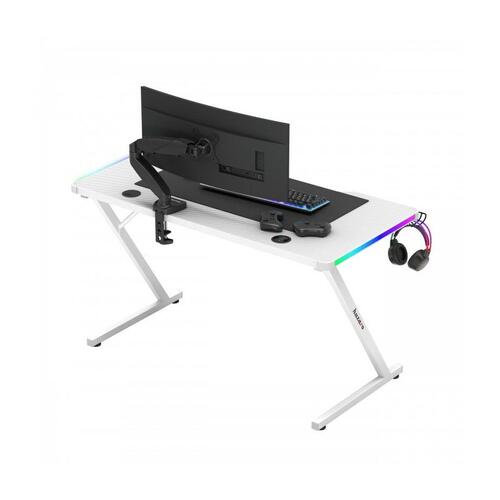 Skrivebord Gaming Huzaro HZ-Hero 2.5 White RGB Hvid 120 x 75 x 60 cm