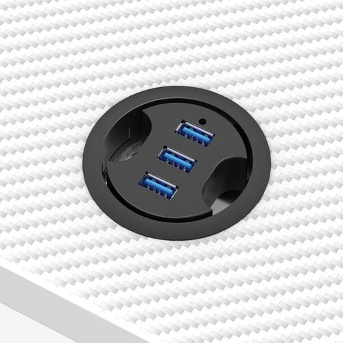 Skrivebord Gaming Huzaro HZ-Hero 2.5 White RGB Hvid 120 x 75 x 60 cm
