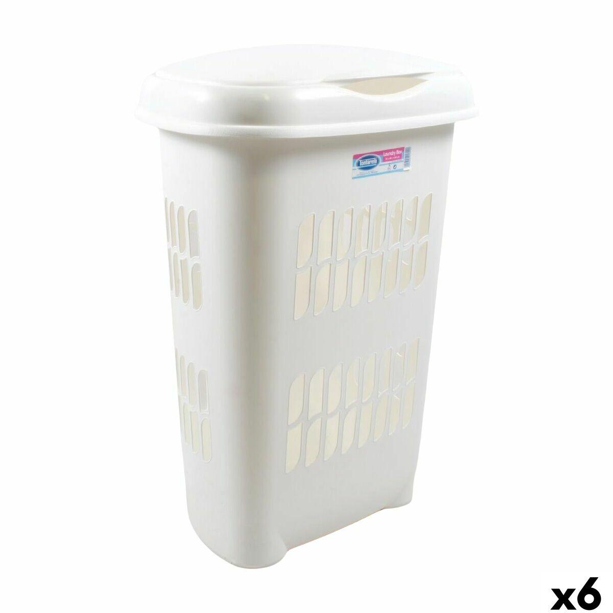 Spandbeholder Tontarelli Hvid 55 L 46 x 34 x 64 cm (6 enheder)