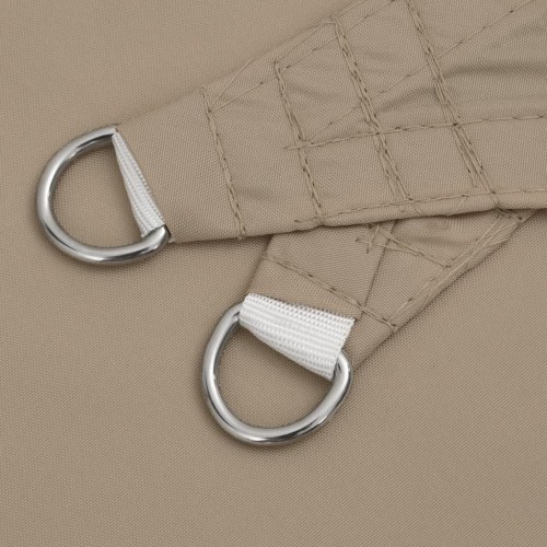 Solsejl 3,6x3,6x3,6 m oxfordstof trekantet gråbrun