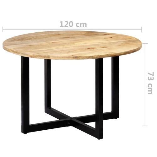 Spisebord 120 x 73 cm massivt mangotræ