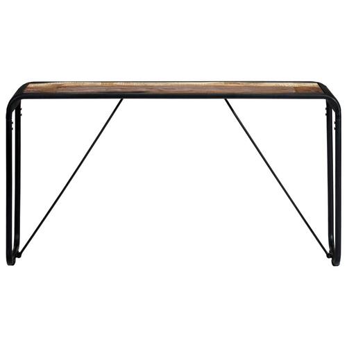 Konsolbord 140x35x76 cm massivt genbrugstræ