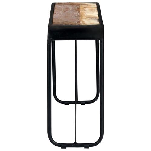 Konsolbord 140x35x76 cm massivt genbrugstræ