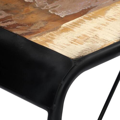 Konsolbord 140x35x76 cm massivt genbrugstræ