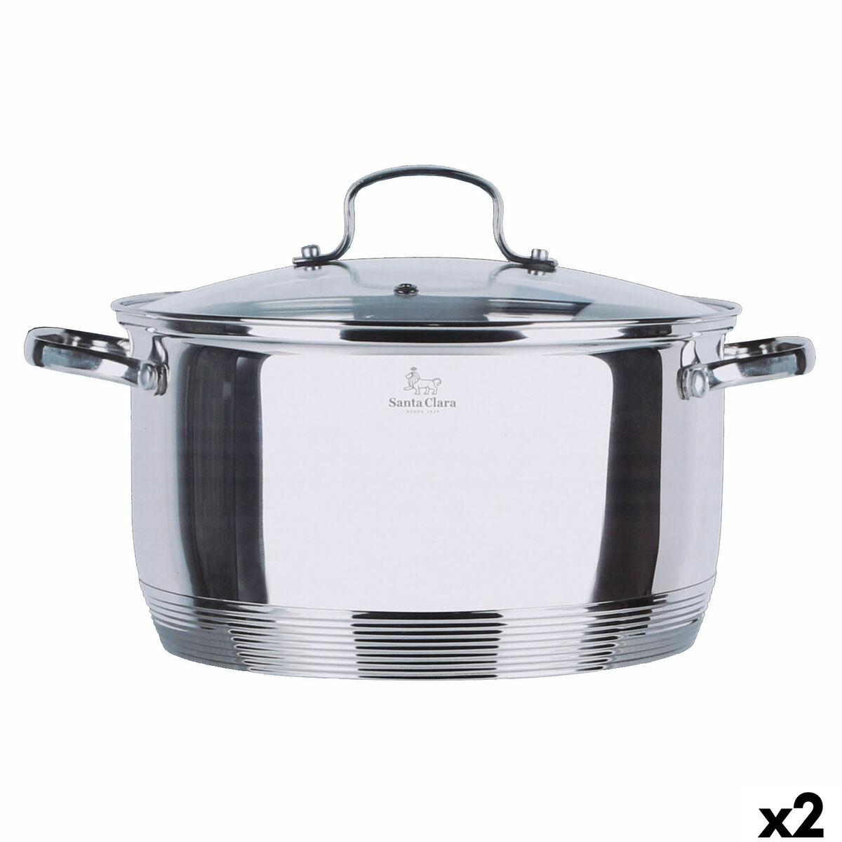 Santa Clara stegegryde med låg Ø22 x 30 x 11 cm - 2 stk.