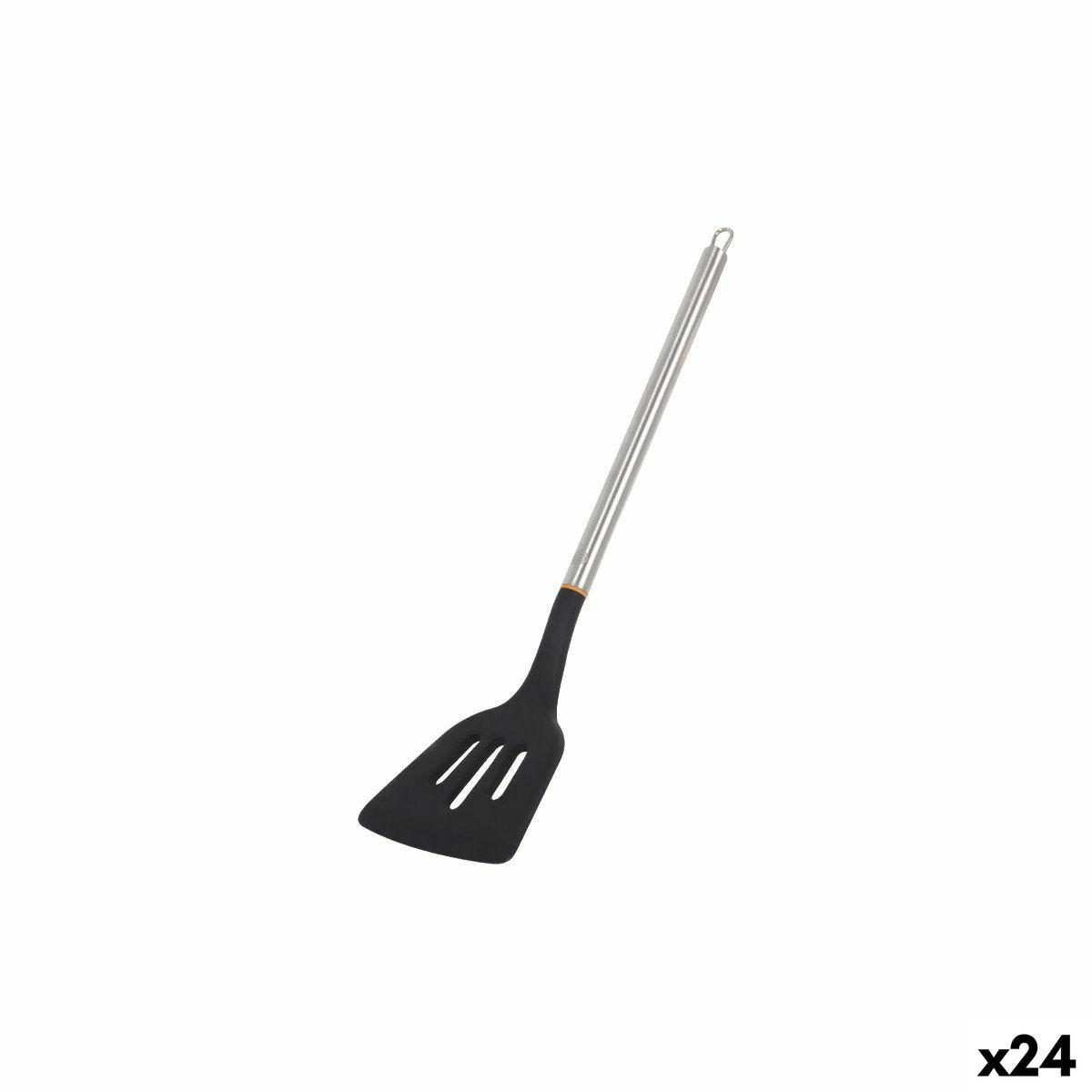 Køkkenspatel MasterChef Silikone Rustfrit stål 34 cm (24 enheder)
