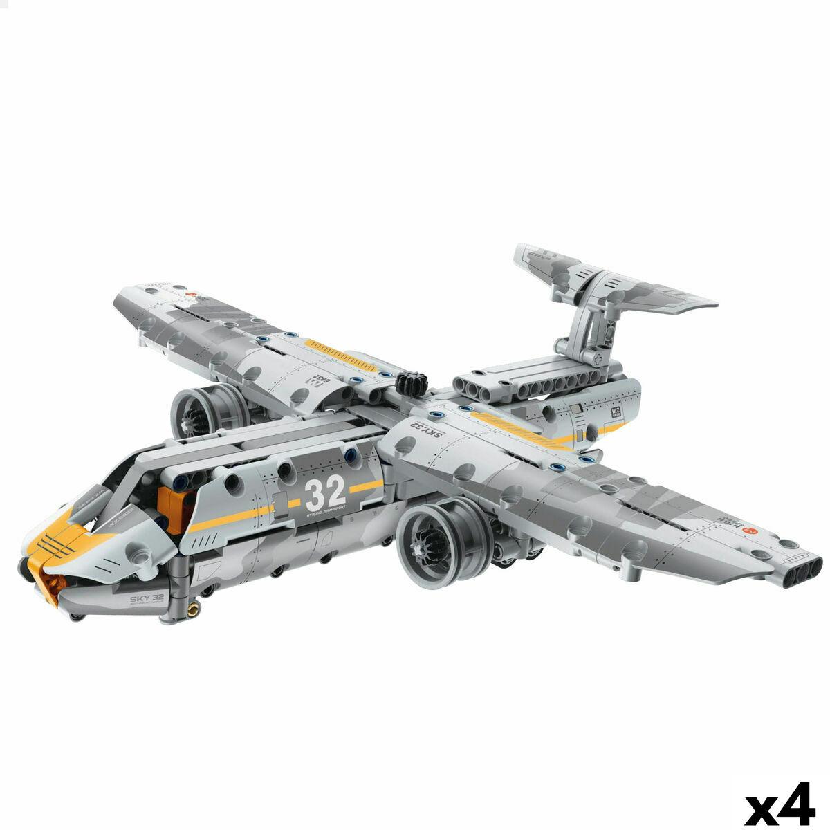 Konstruktionsspil - Byggelegetøj fly, multifarvet (4 enheder)