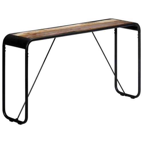 Konsolbord 140x35x76 cm massivt genbrugstræ