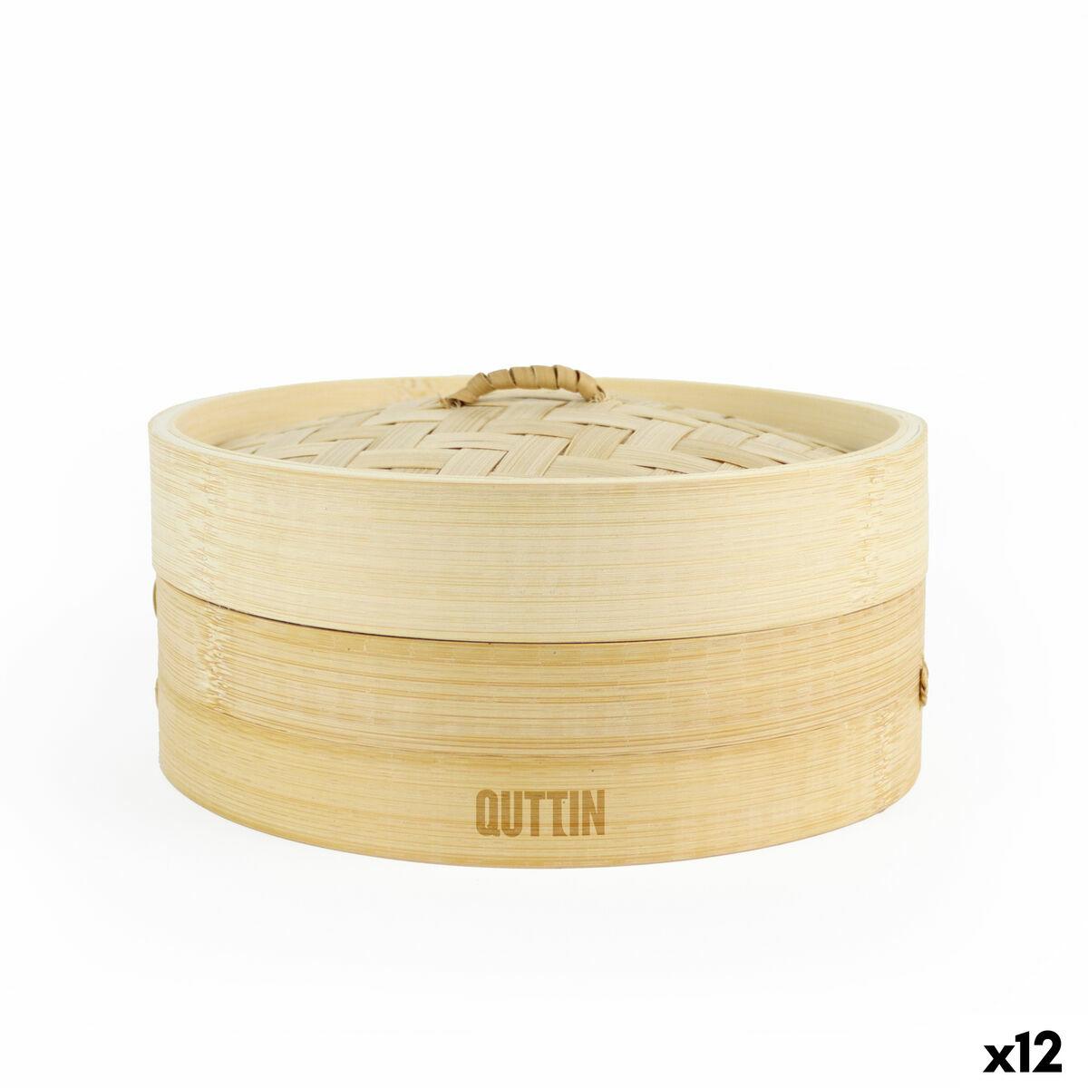 Quttin maddamper i bambus 20 × 8,5 cm - 12 stk.