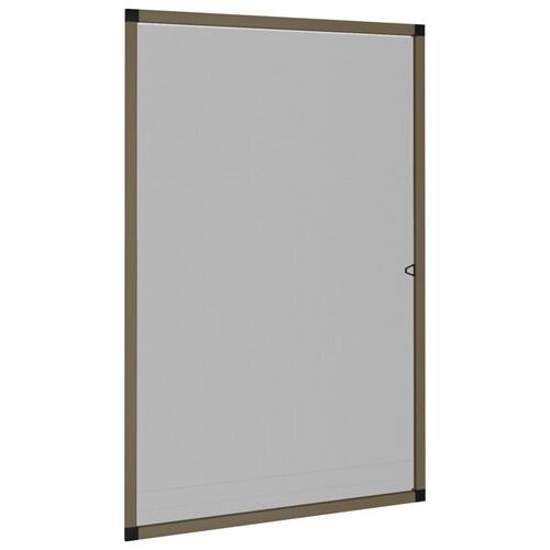 Insektnet til vinduer 80x120 cm brun