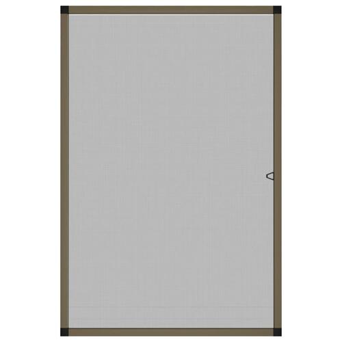 Insektnet til vinduer 80x120 cm brun