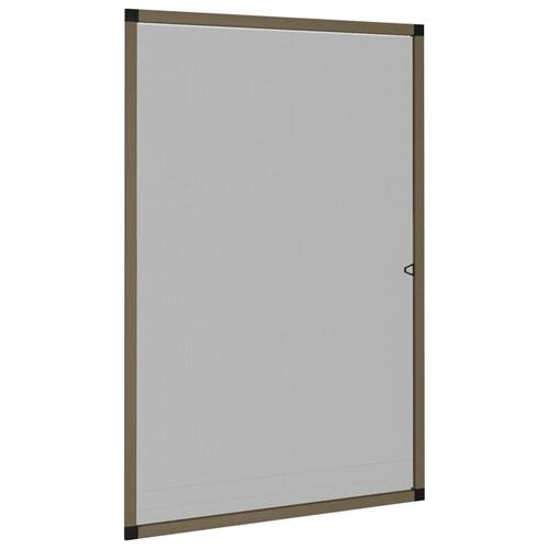 Insektnet til vinduer 90x120 cm brun