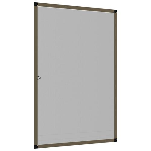 Insektnet til vinduer 90x120 cm brun