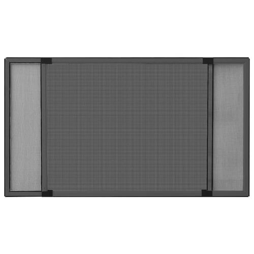 Udvideligt insektnet til vinduer (75-143)x50 cm antracitgrå