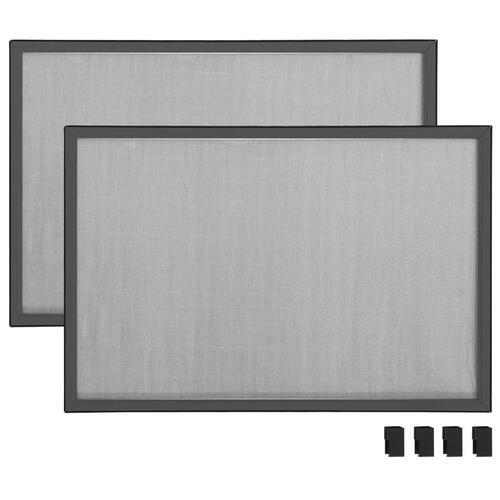 Udvideligt insektnet til vinduer (75-143)x50 cm antracitgrå