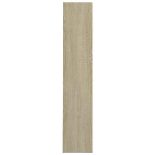 Væghængte skoskabe 2 stk. 60x18x90 cm spånplade sonoma-eg