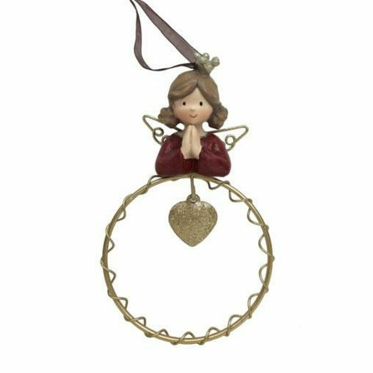 Julepynt i harpiks - cirkler, 6 stk. (9 × 3 × 13,5 cm)