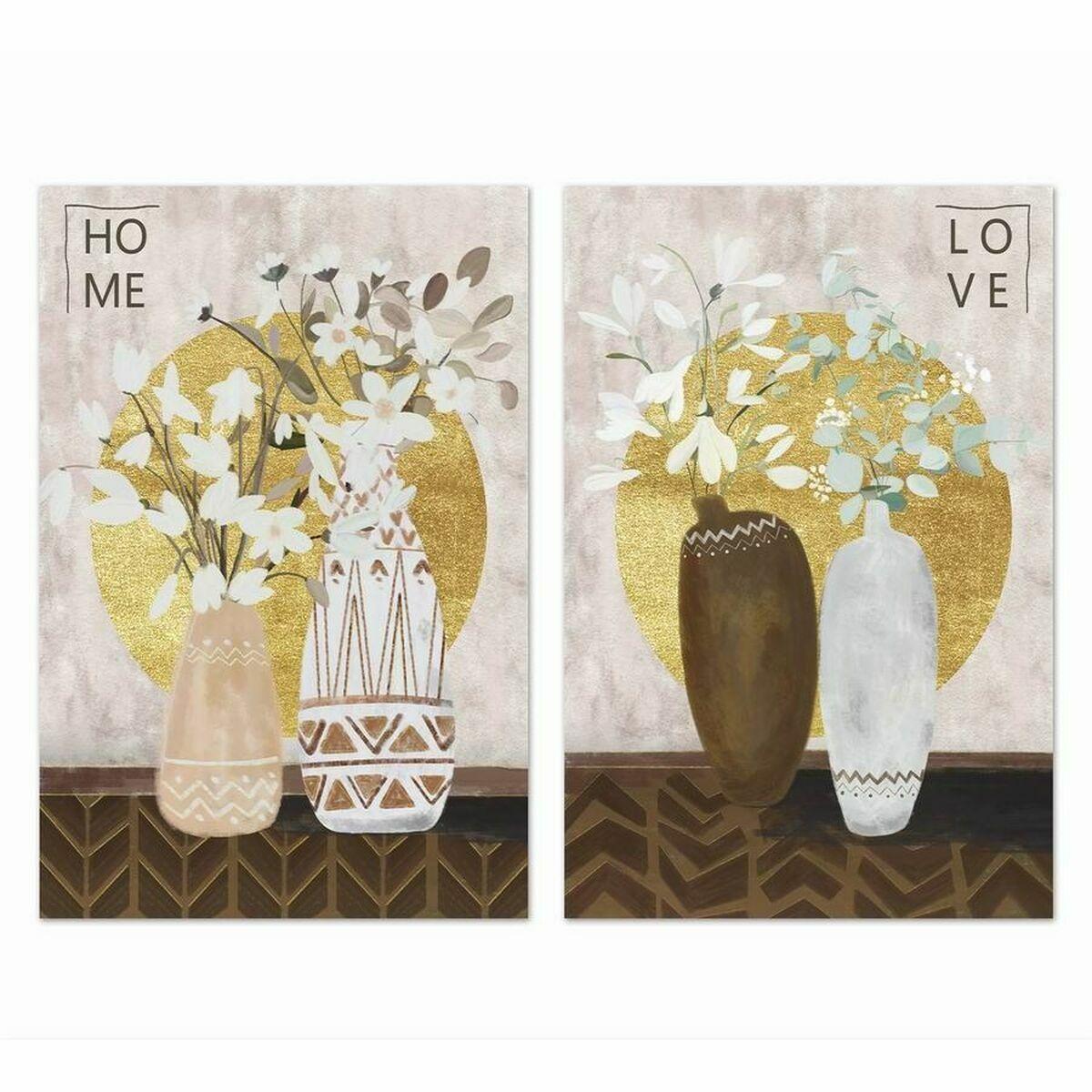 Lærred - Fyrretræ/Canvas, 40 × 1,8 × 50 cm