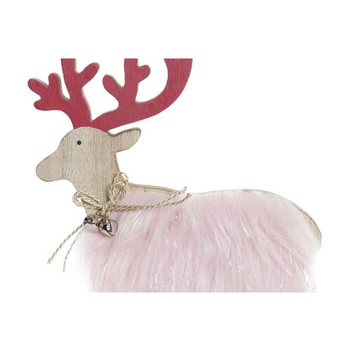 Julepynt DKD Home Decor Polyester MDF Rensdyr (23 x 5 x 16 cm) (4 enheder)