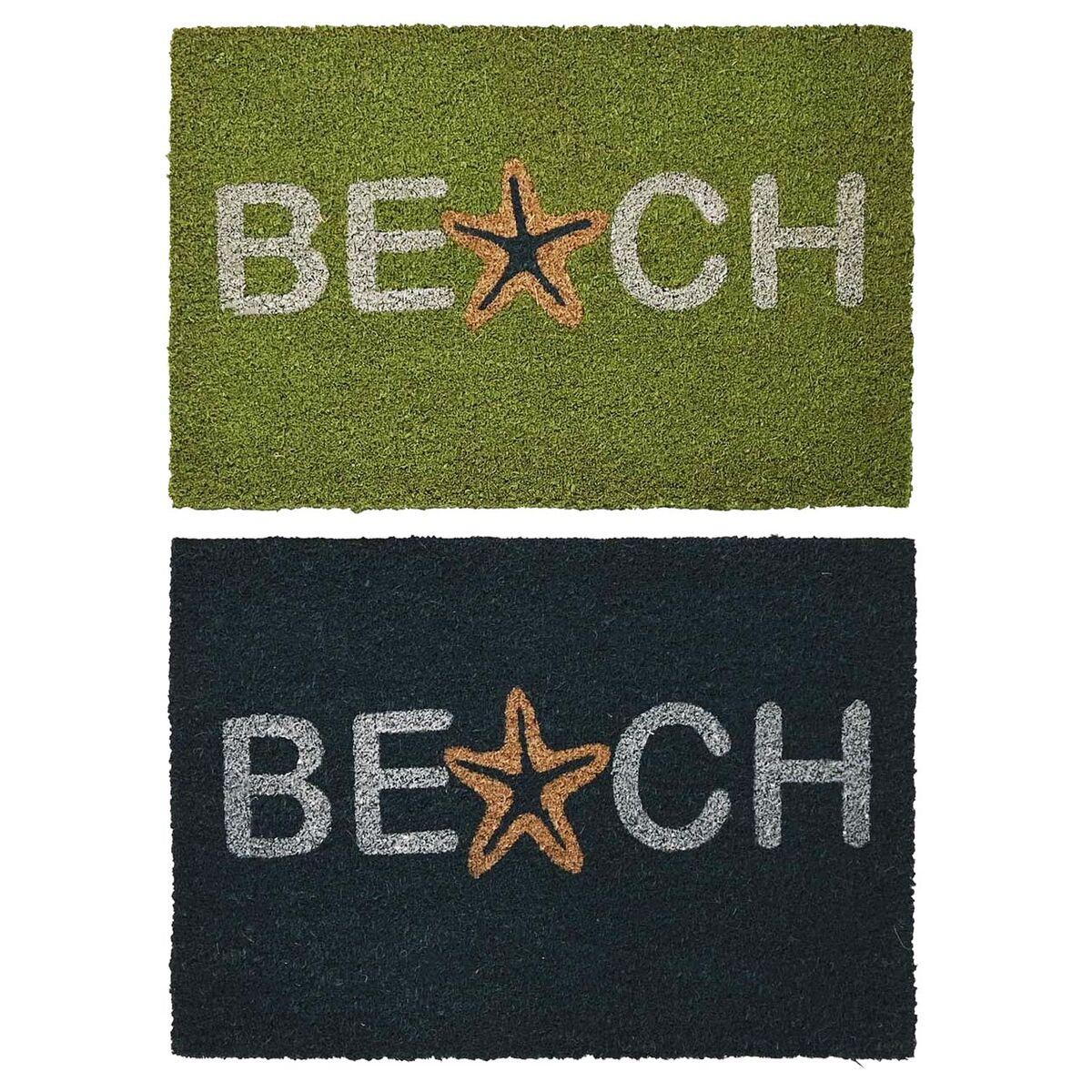 Dørmåtte - Blå/Turkisblå gummi 60 × 40 cm (2 stk.)