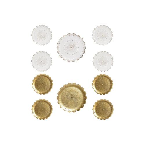 Dekorativ figur DKD Home Decor (5 Dele) (2 enheder) Moderne (35 x 2 x 35 cm)