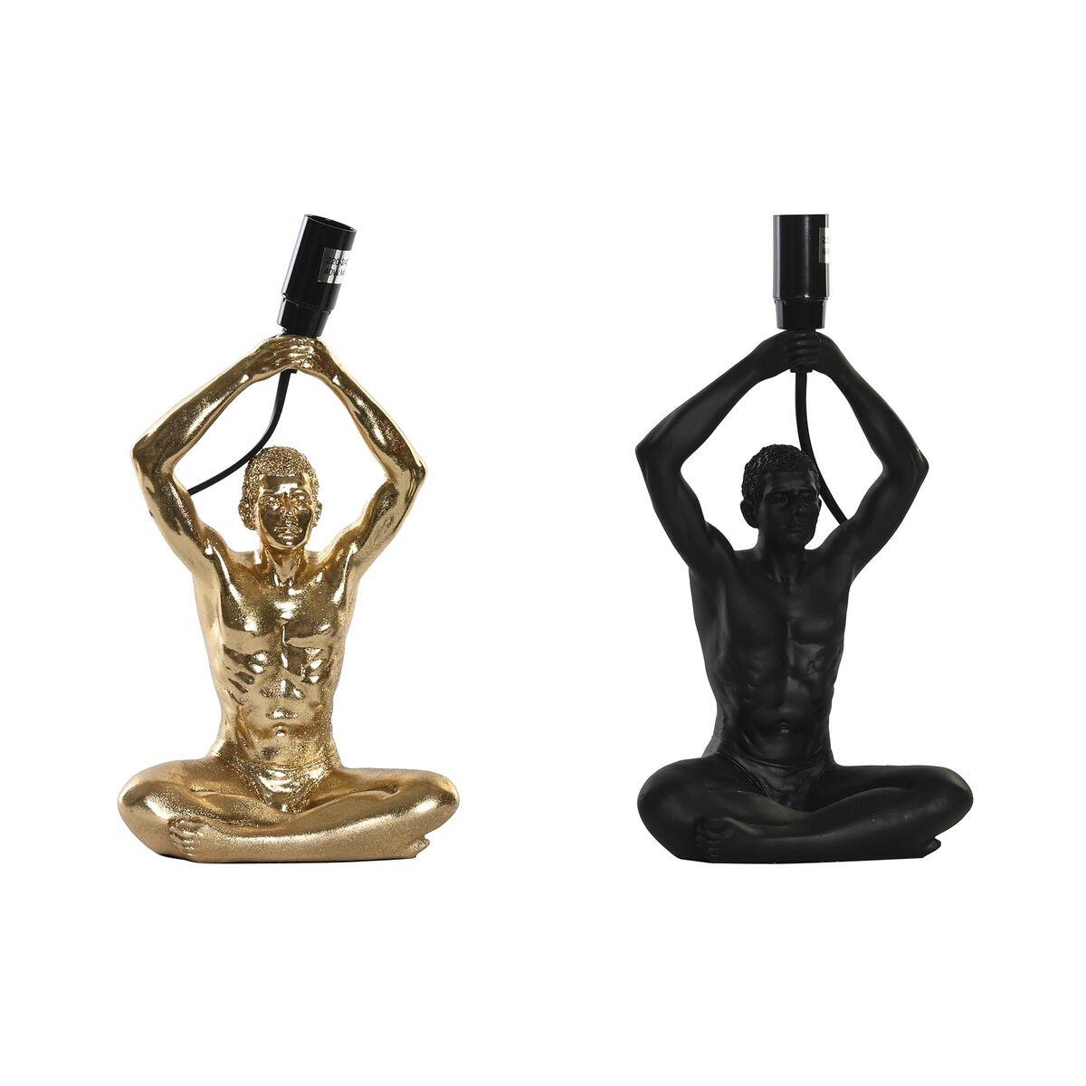 Bordlamper 25 W - sort & gylden, moderne (sæt á 2)